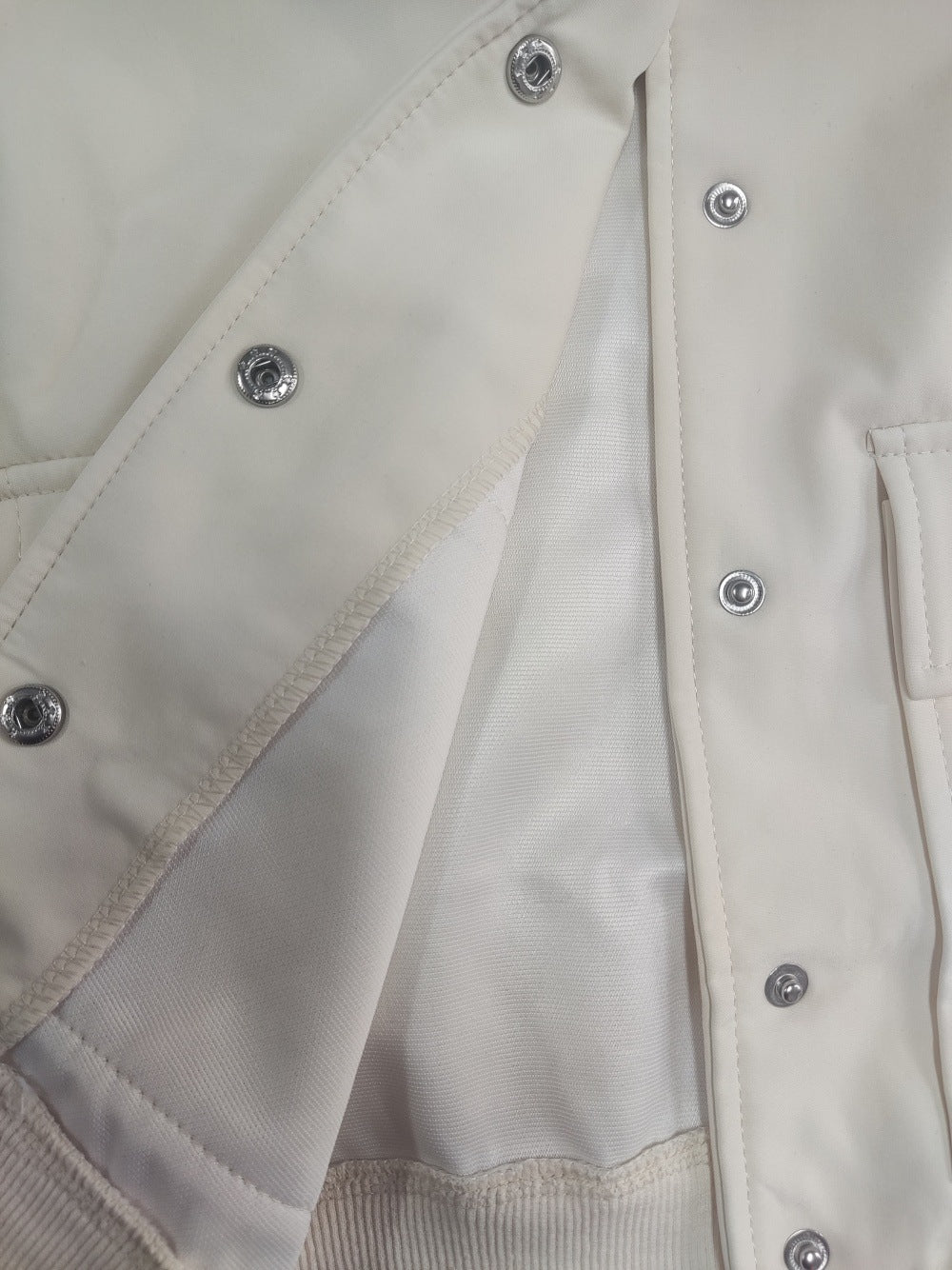 Cover Pocket Long Sleeve Jacket Casual Varsity Jacket Fit Jacket - Iyanka