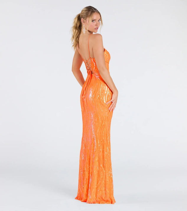 Dress Sexy Sling Backless High Slit Sequ Socialite Dress - Iyanka