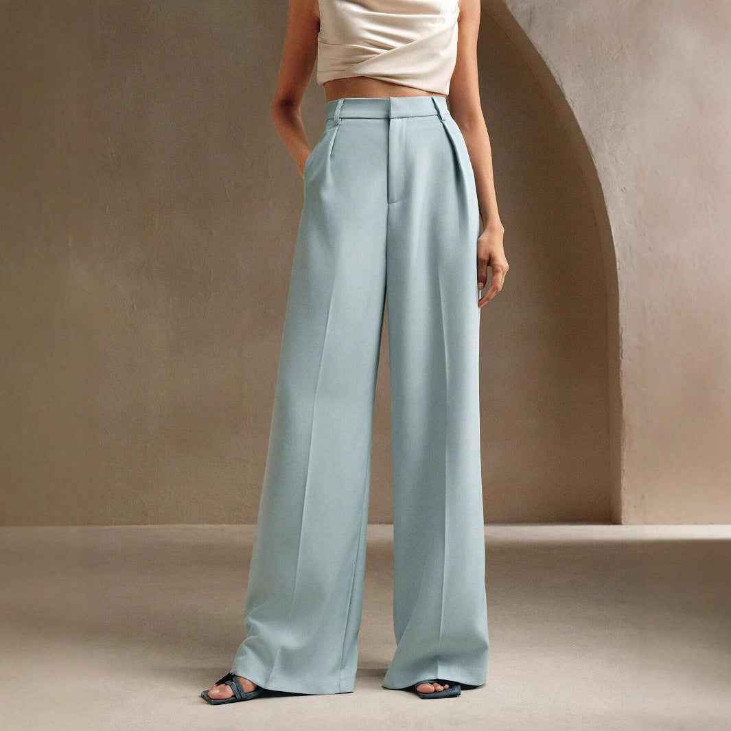 Wide Leg High Waist Loose Casual Straight Pants