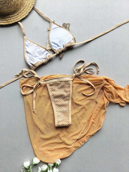 Women Three Piece Set Bikini Sexy Bikini Split - Iyanka