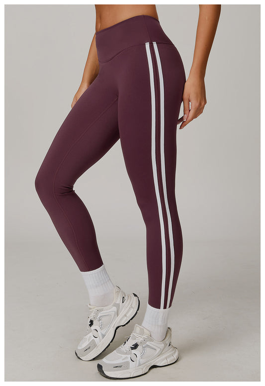 Nude Feel Yoga Trousers Slimming Quick Drying Cycling Fitness Pants Running Sports Tight Trousers Women - Iyanka