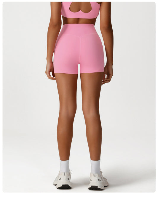 Peach Hip Lifting Sport Shorts Women Summer High Waist Outdoor Cycling Pants Quick Drying Belly Contracting Running Fitness Shorts - Iyanka