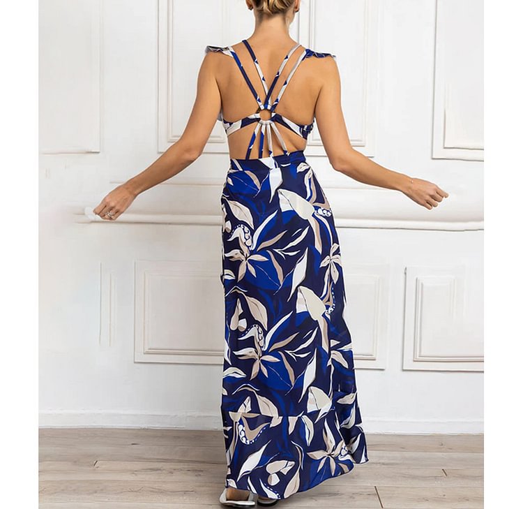 V neck Sexy Swimsuit Women Dress Swimsuit - Iyanka