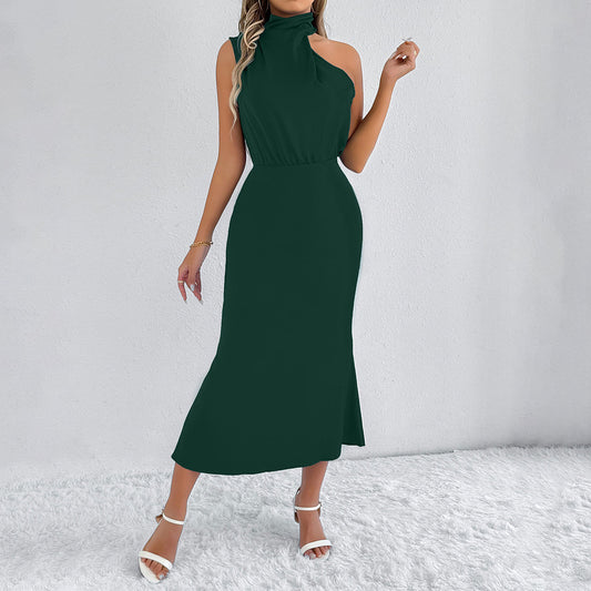 Women Clothing Summer Satin Dress Women High Grade Satin Maxi Dress - Iyanka