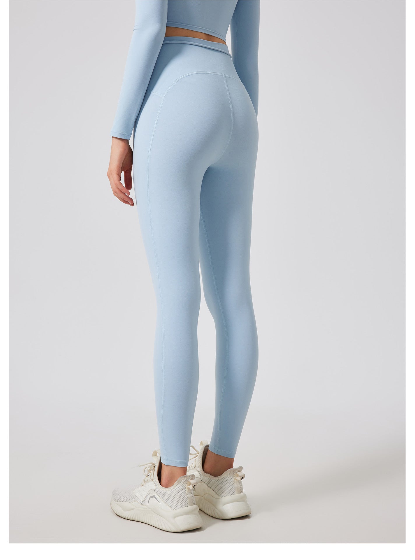 High Waist Peach Hip Lifting Nude Feel Yoga Pants Women Seamless Sport Quick Drying Tights Outer Wear Running Fitness Pants - Iyanka