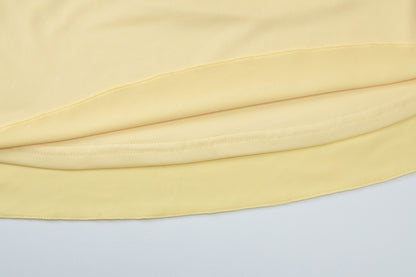 Summer Sexy V neck Solid Color Fresh Air Slim Short Princess Sling Dress