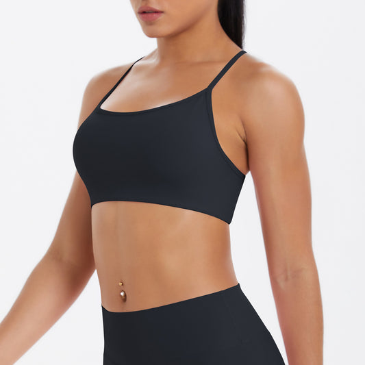 Underwear Push up Cross Sexy Beauty Back Strap Yoga Bra Running Workout Vest Sports - Iyanka