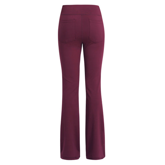 Wide Leg Pants High Waist Casual Girls Yoga Pants Plus Size - Iyanka