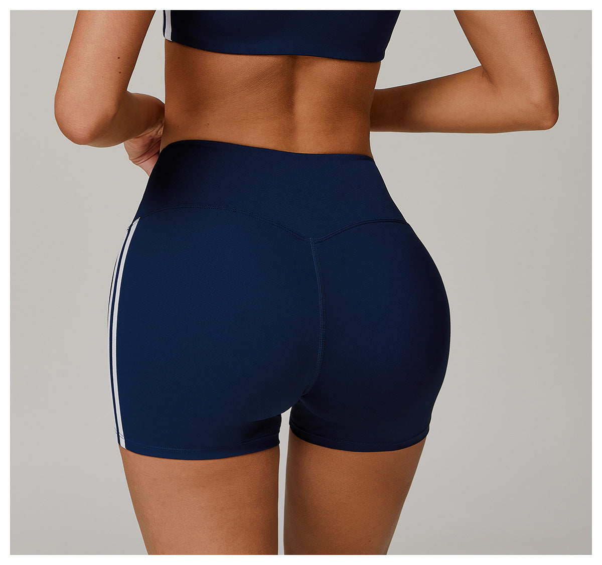Nude Feel High Waist Yoga Shorts Peach Skinny Hip Raise Shorts Women Outer Wear Exercise Workout Pants - Iyanka