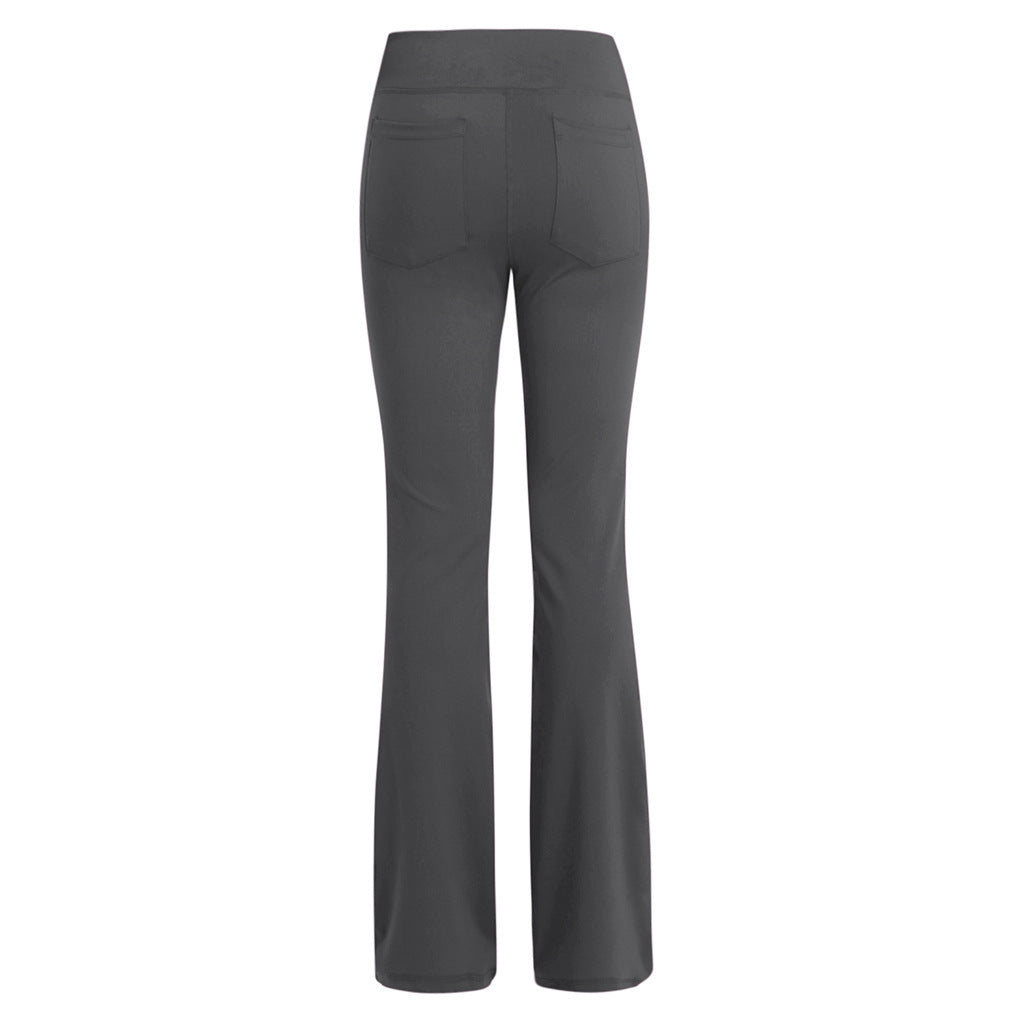 Wide Leg Pants High Waist Casual Girls Yoga Pants Plus Size - Iyanka