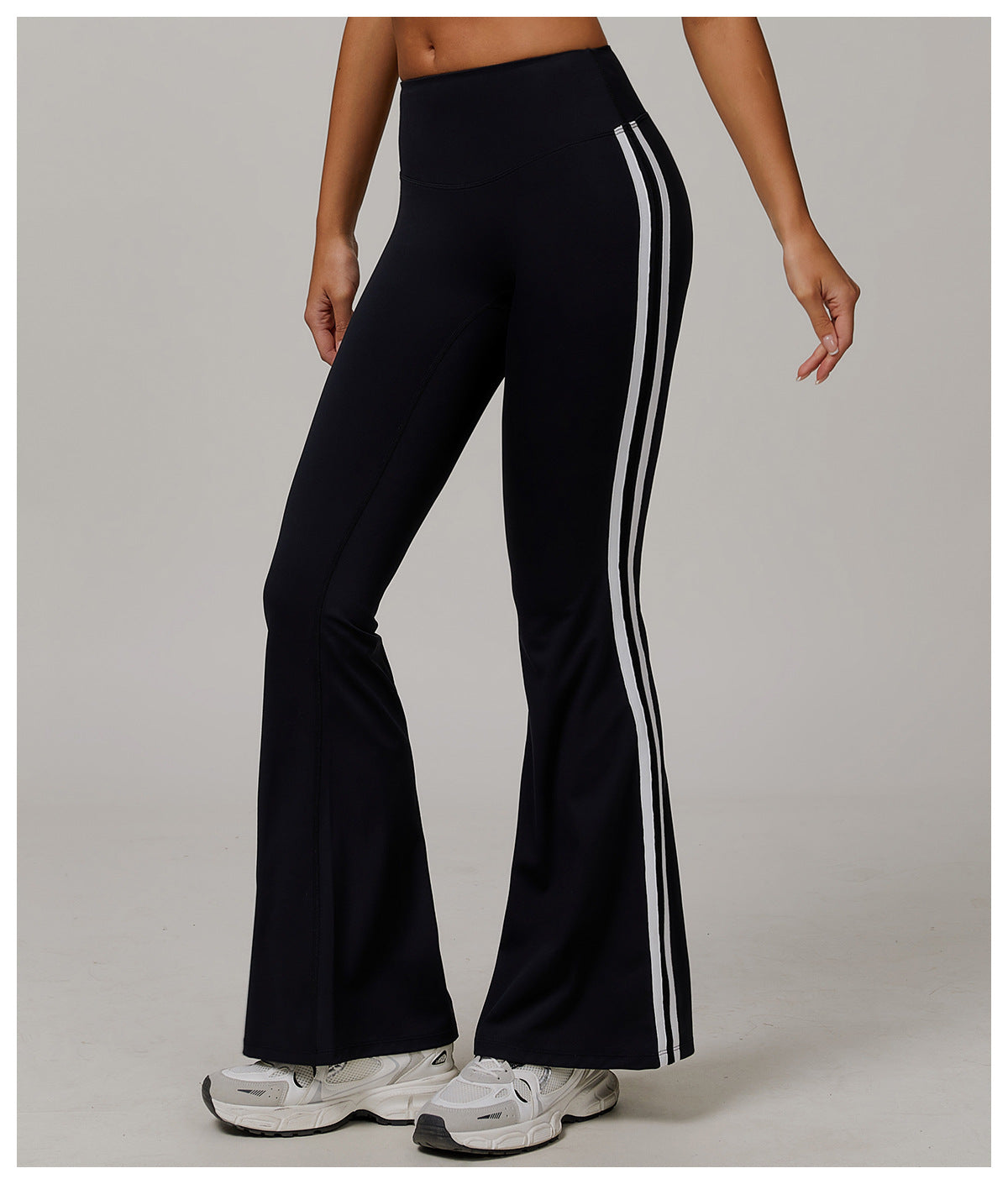 Nude Feel Sports Trousers Slightly Stretch Slimming Wide Leg Fitness Pants Quick Dry Casual Running Bell Bottom Pants - Iyanka