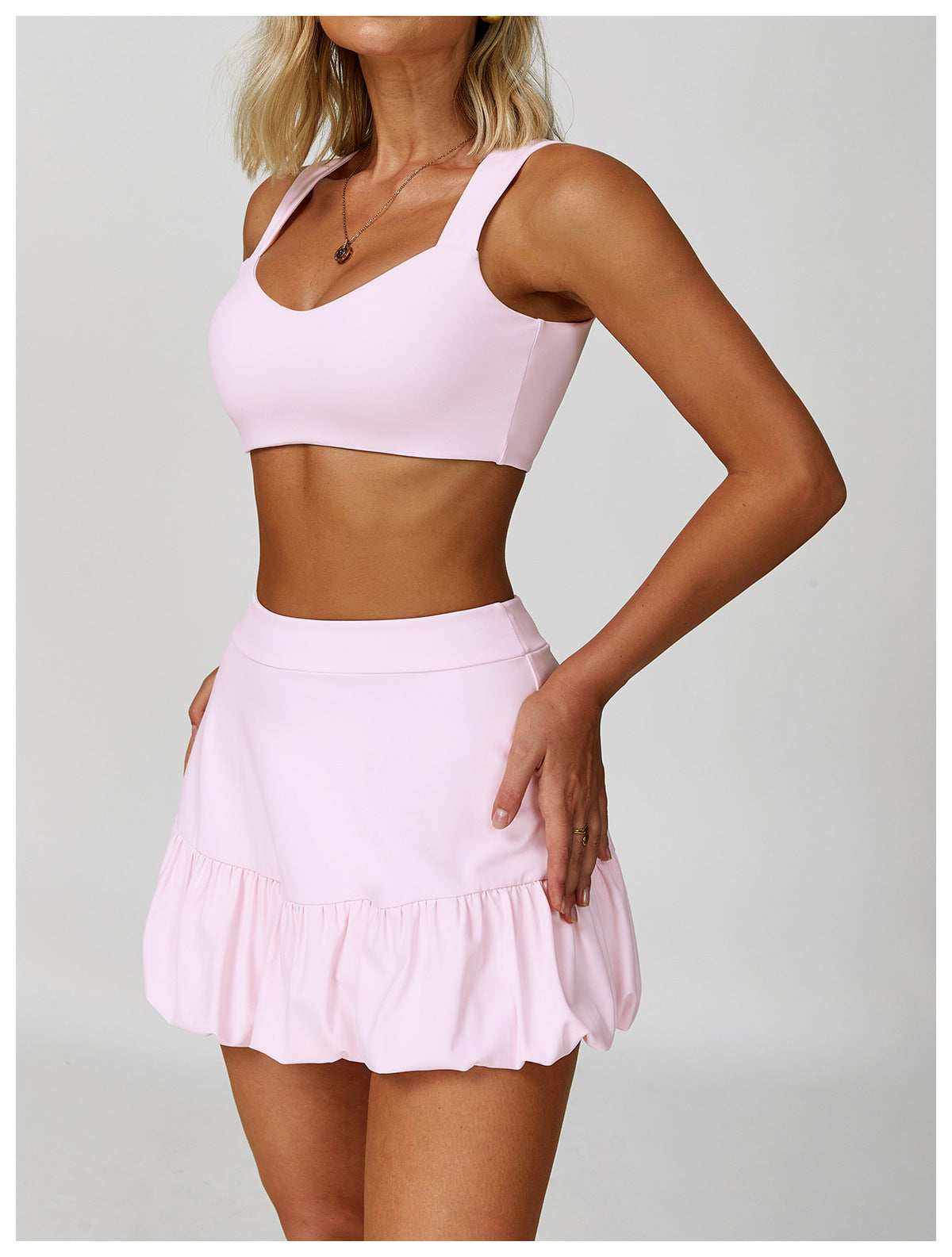 Faux Two Piece Skirts Quick Drying Breathable Safety Tennis Skirt Casual Fitness Running Exercise Skirt - Iyanka