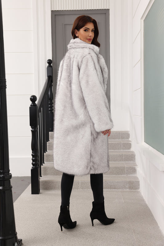 Long Women Clothing Faux Fur Coat Thickened Young Fur Coat Fashionable Jacket - Iyanka