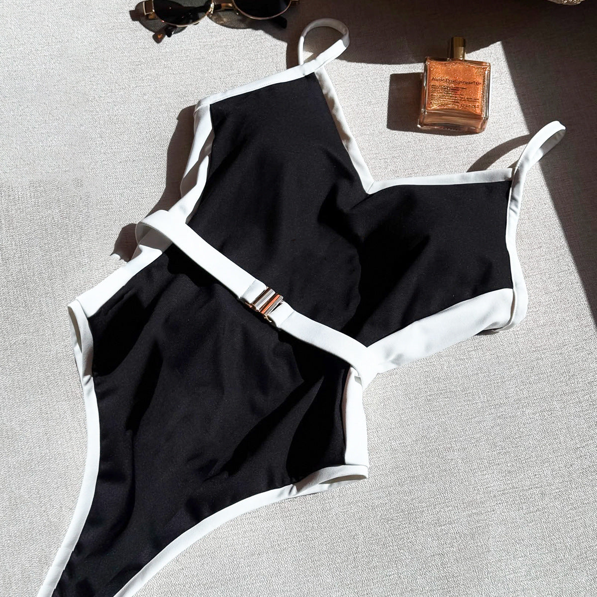 One Piece Swimsuit for Women Bikini Lady Sexy Stitching Swimwear Bikini Women - Iyanka