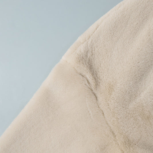 Stand Collar Plush Coat Autumn Winter with Zipper Furry Coat Warm Plush Coat for Women - Iyanka