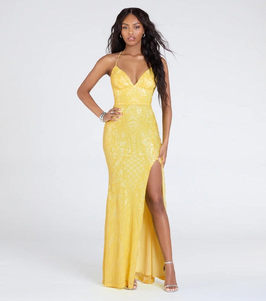 Women Clothing Party Sequin V neck Sexy Dress - Iyanka