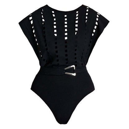 Batwing Sleeve Swimsuit