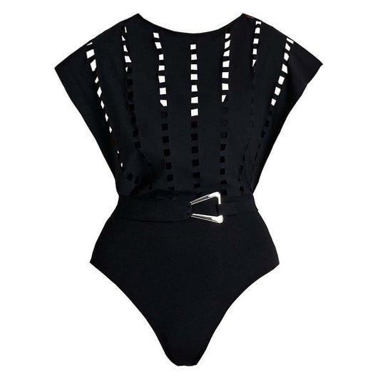 Batwing Sleeve Swimsuit