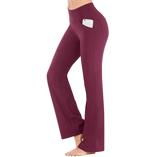 Wide Leg Pants High Waist Casual Girls Yoga Pants Plus Size - Iyanka