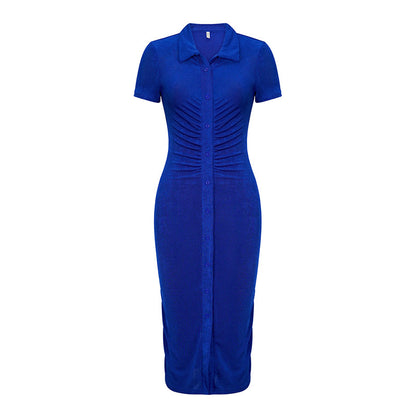 Women Clothes Dress International Station High End Solid Color