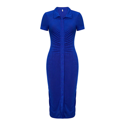 Women Clothes Dress International Station High End Solid Color