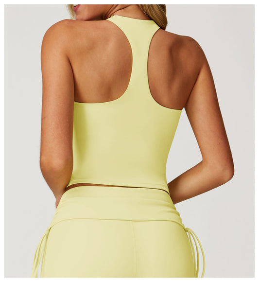 Nude Feel Yoga Vest H Shaped Beauty Back Quick-Drying Workout Top Outdoor Running Exercise Underwear - Iyanka