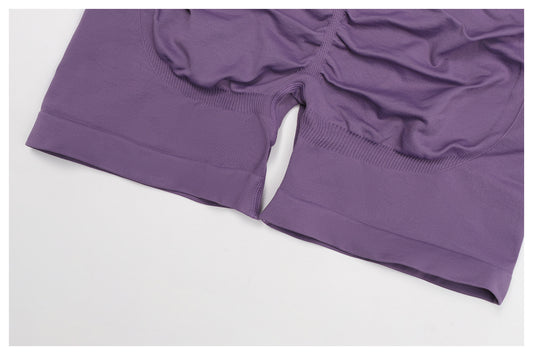 Seamless Knitted Tight Yoga Shorts Women V Shaped Waist Outer Wear Running Sports Quick Drying Fitness Pants - Iyanka