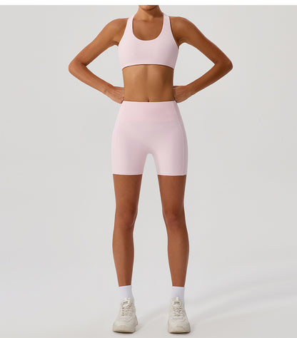 Cross Love Yoga Bra Women Sling with Chest Pad Outer Wear Workout Clothes Outdoor Sports Underwear - Iyanka