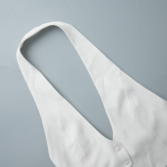 Short Halterneck Vest Spring Summer Sexy Sexy Backless Underwaist Women - Iyanka