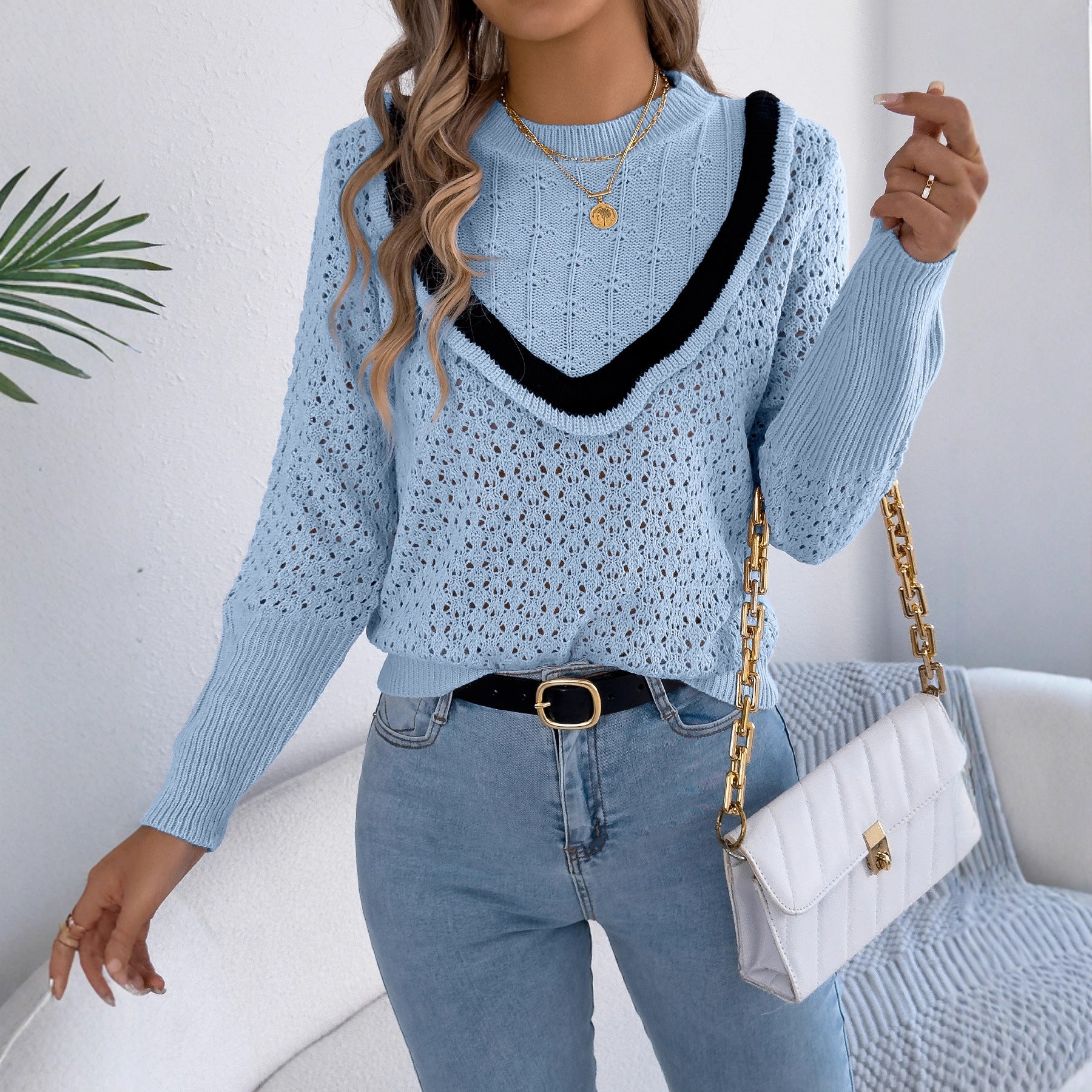 Women Clothing Autumn Winter Fungus Long Sleeve Pullover - Iyanka