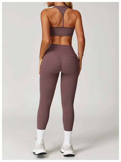 Nude Feel Yoga Trousers High Waist Hip Lift Slim Skinny Pants Women Running Exercise Workout Pants - Iyanka