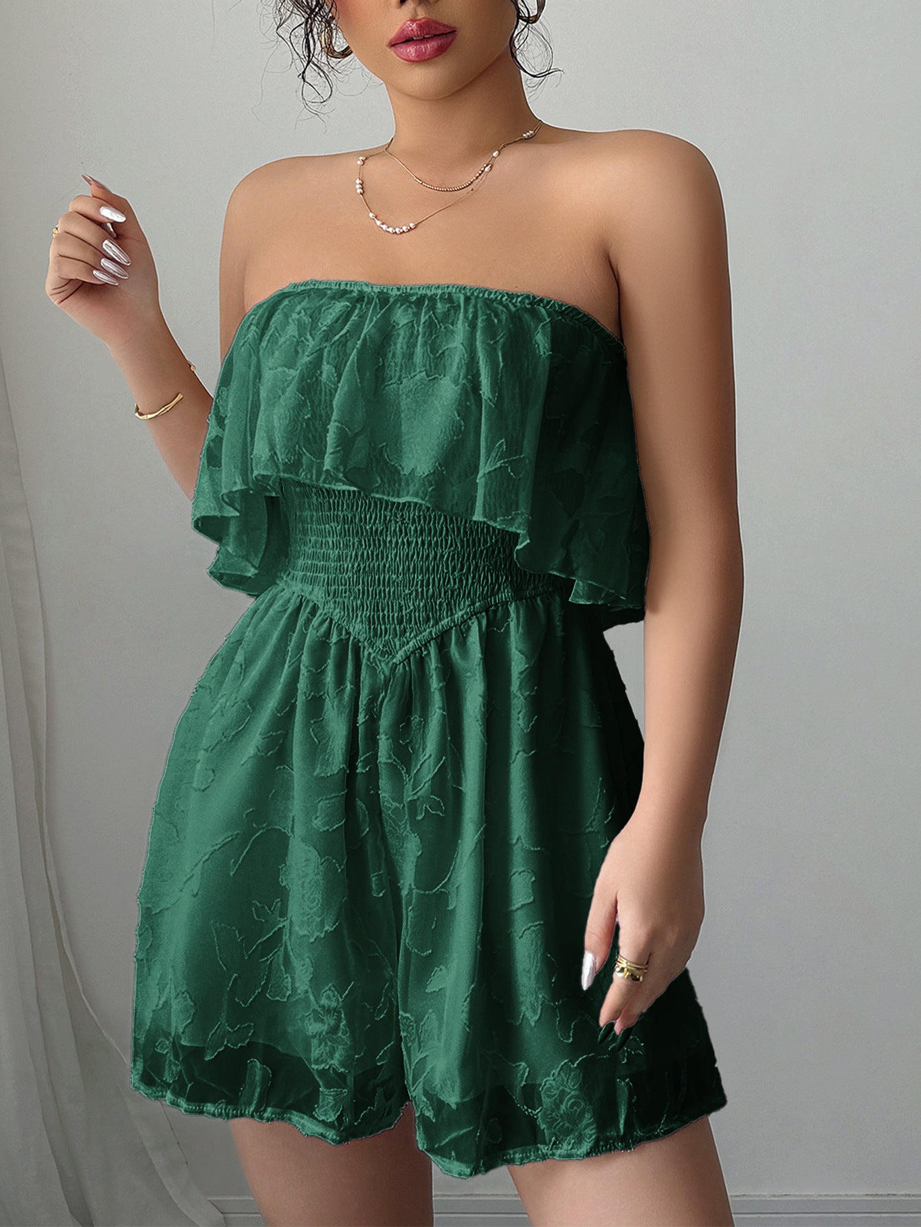 Elegant Wendy Life Slow Tube Top Jumpsuit Women Clothing Spring Summer - Iyanka