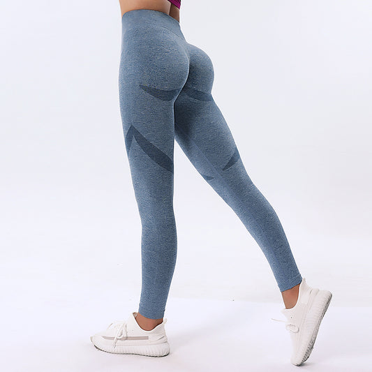 Quick Dry Hip Raise Yoga Pants Women Abdominal Shaping High Waist Sports Yoga Trousers Violently Sweat Tight Fitness Smiley Pants - Iyanka
