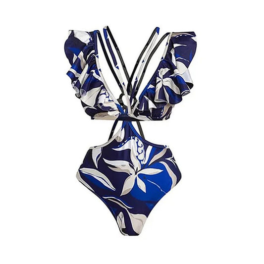V neck Sexy Swimsuit Women Dress Swimsuit - Iyanka