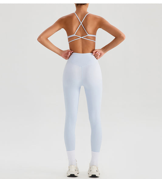Nude Feel Yoga Pants Women Breathable Quick Drying Running Trousers Tight High Waist Hip Lifting Peach Exercise Workout Pants - Iyanka