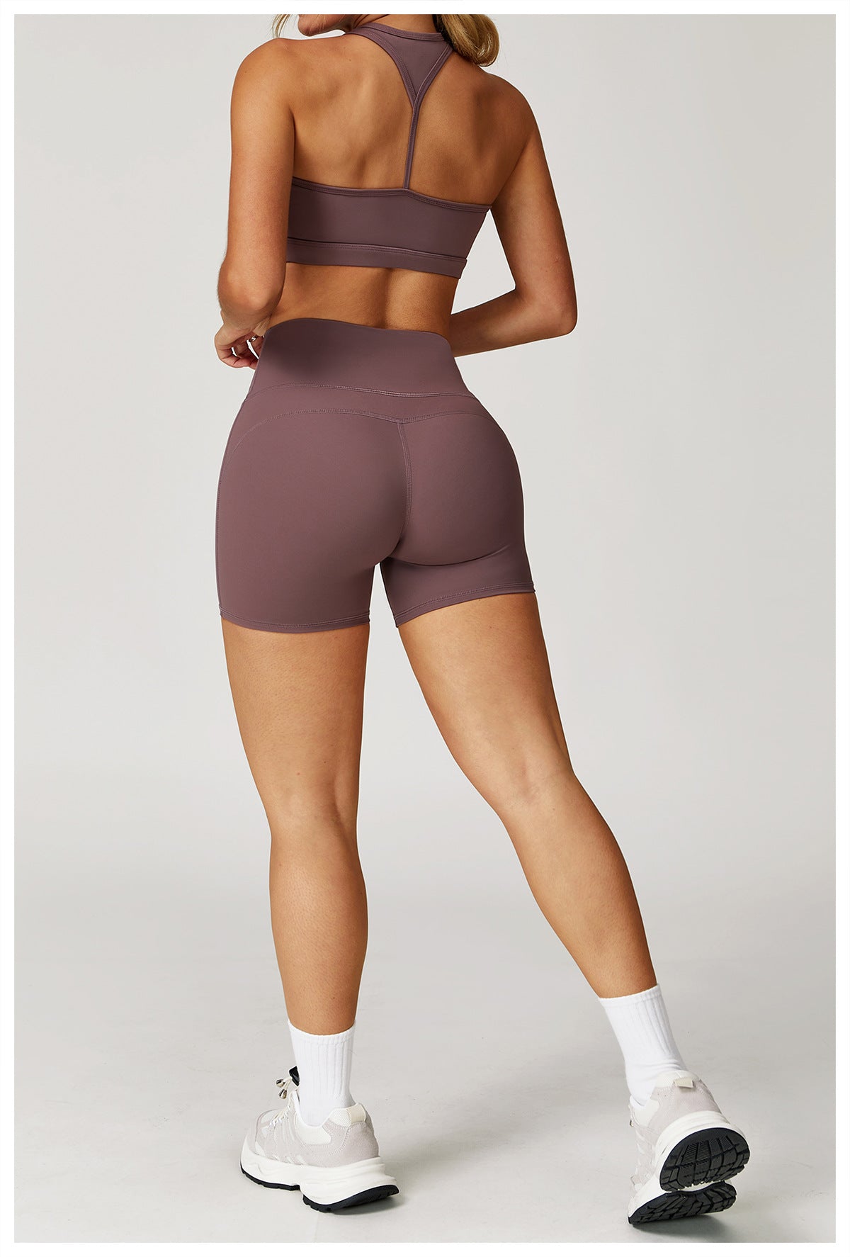 Nude Feel Yoga Shorts Women High Waist Quick Drying Skinny Slimming Shorts Running Exercise Workout Pants - Iyanka