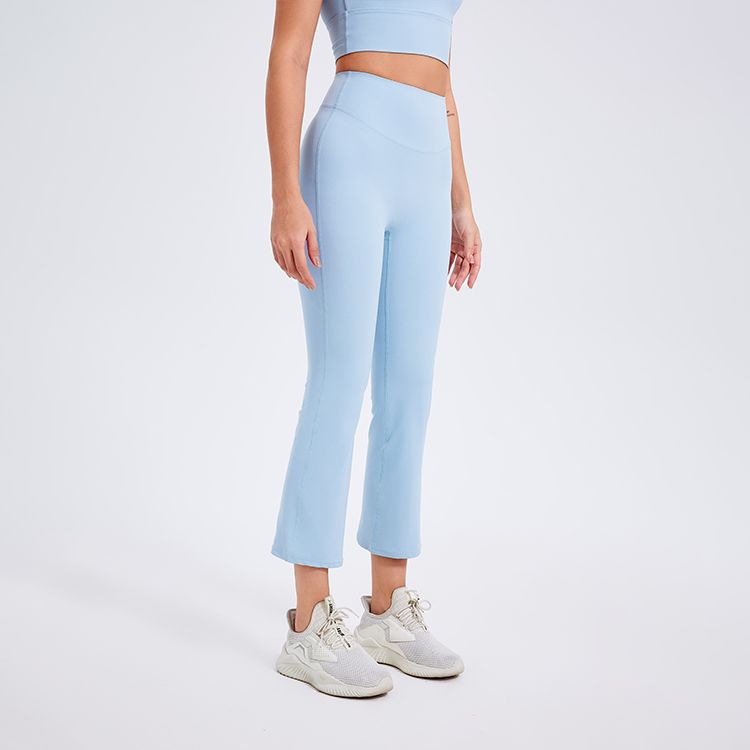 Summer Women High Waist Pencil Pants Slimming Smoke Tube Cropped Pants Slim Fit Yoga Pants Women Hip Lifting Running Workout Pants Fitness - Iyanka