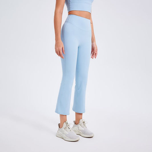 Summer Women High Waist Pencil Pants Slimming Smoke Tube Cropped Pants Slim Fit Yoga Pants Women Hip Lifting Running Workout Pants Fitness - Iyanka
