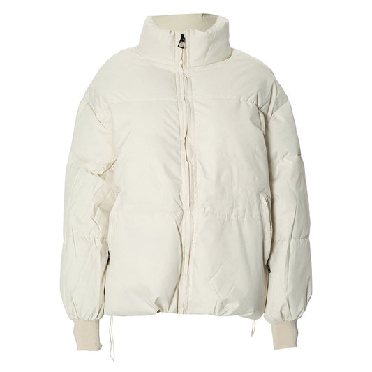 Women Clothing Winter Stand Collar Zipper Thermal Short Cotton Jacket - Iyanka
