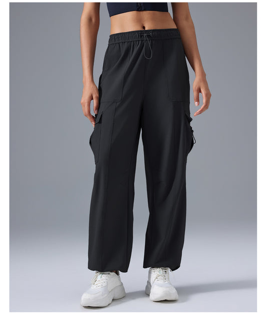 Cargo Pants Women Loose Tappered Wide Leg Exercise Workout Pants Outdoors Office All Matching Casual Trousers - Iyanka