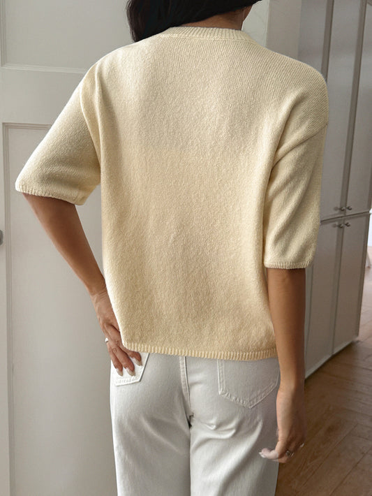 Women Casual Holiday Atmosphere Short Sleeve Sweater - Iyanka