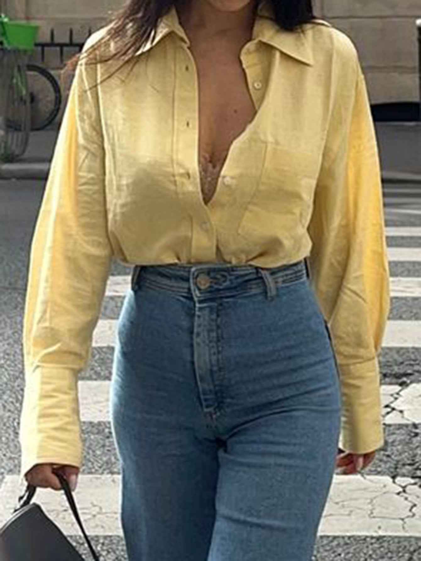 Women’s Autumn/Winter Cotton Long Sleeve Casual Shirt – Office & Vacation