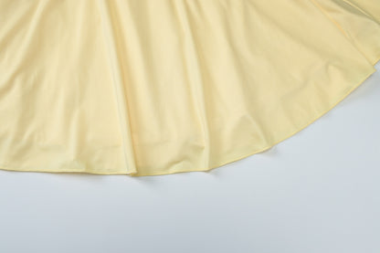 Summer Sexy V neck Solid Color Fresh Air Slim Short Princess Sling Dress