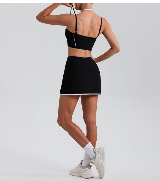 High Waist Yoga Skirts Breathable Mini Culottes Running Fitness Tennis Anti Exposure Sports Tennis Skirt - Iyanka