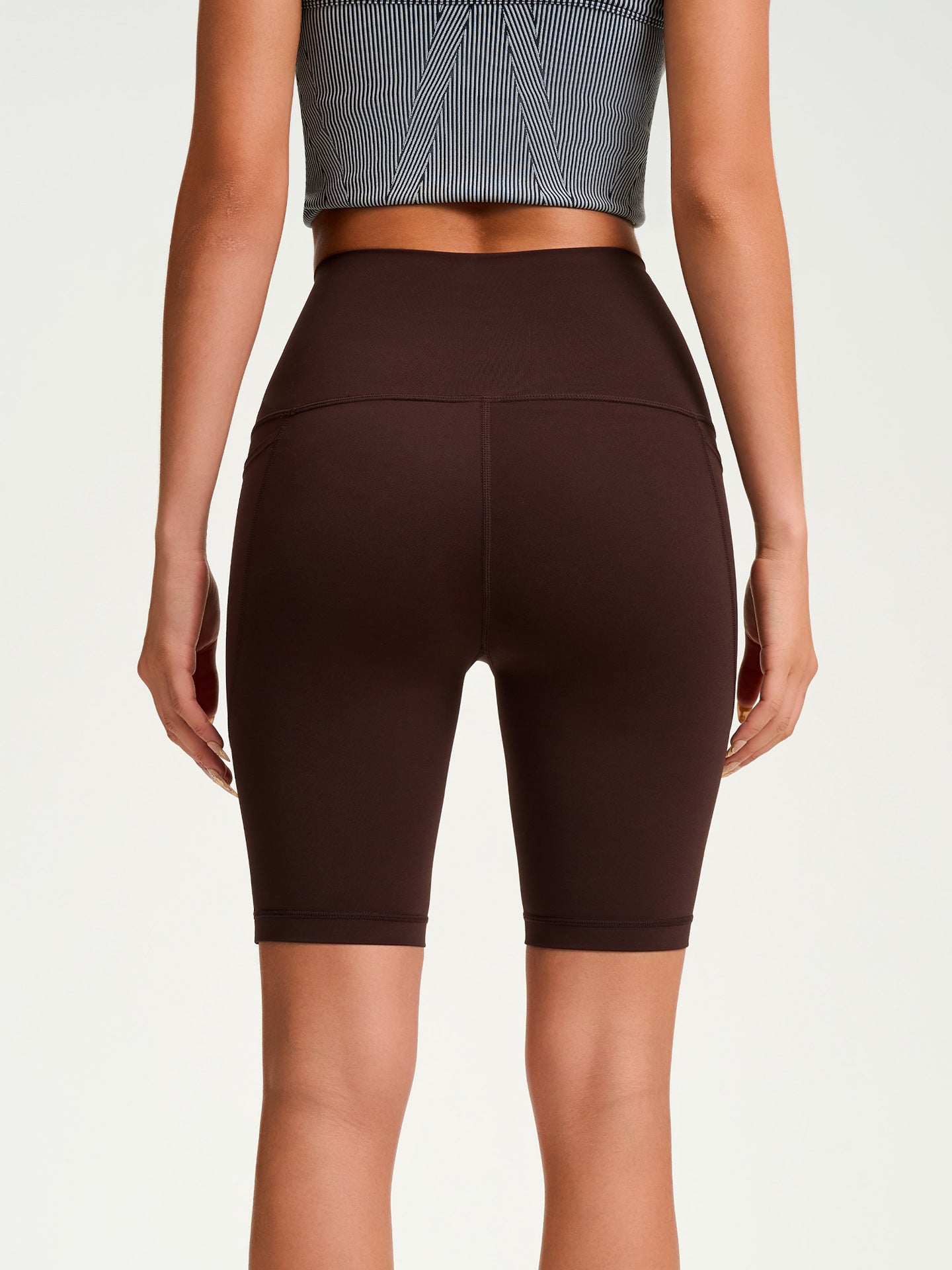 Nude Feel Yoga Shorts Women Hip Lift Quick Drying Sports Fitness Cycling Pants Outer Wear Tight High Waist Five Points Yoga Pants - Iyanka