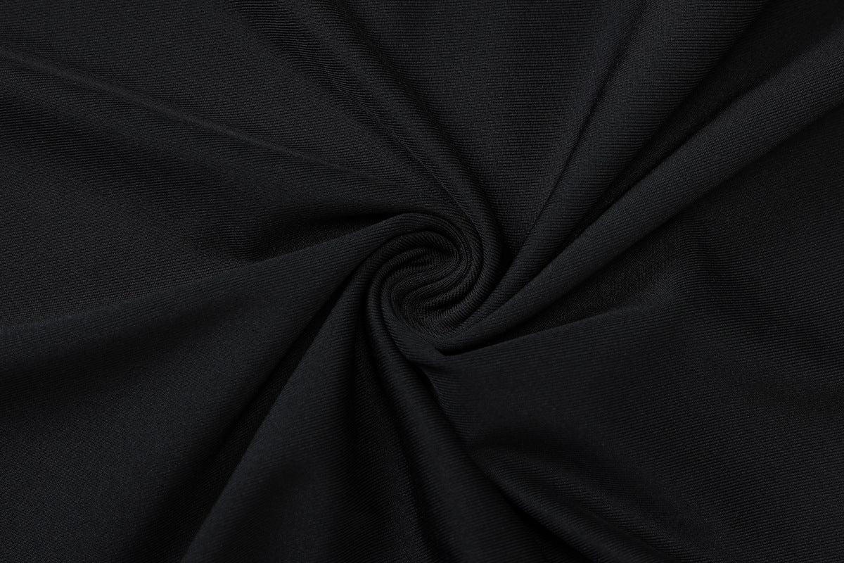 Women Clothing Summer Solid Color Waist Tight Hollow Out Cutout out Tube Top Short Dress Sexy Sheath Dress Women