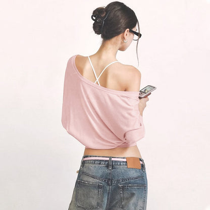 Women Clothing Summer Niche Design See through Anti Blouse Waist Controlled Long Sleeves Top Women - Iyanka