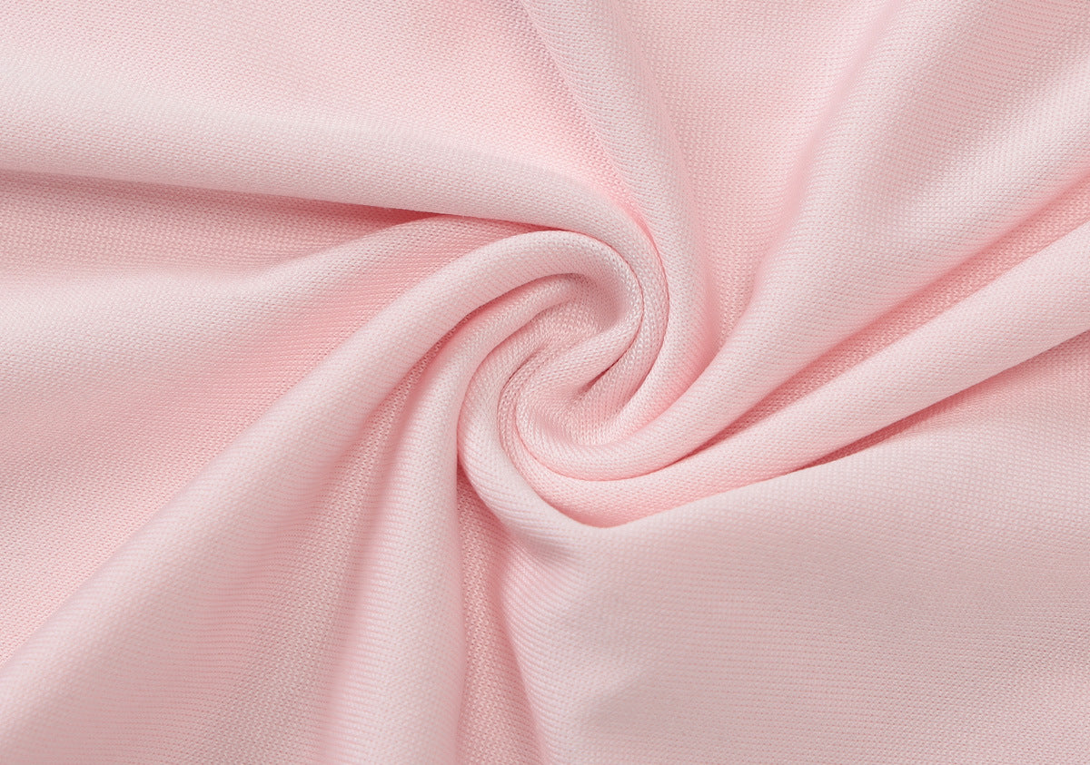 Women Wear Summer Sexy Pleated Stitching Solid Color Shoulder Dress Women