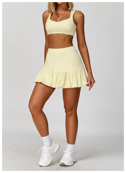 Faux Two Piece Skirts Quick Drying Breathable Safety Tennis Skirt Casual Fitness Running Exercise Skirt - Iyanka