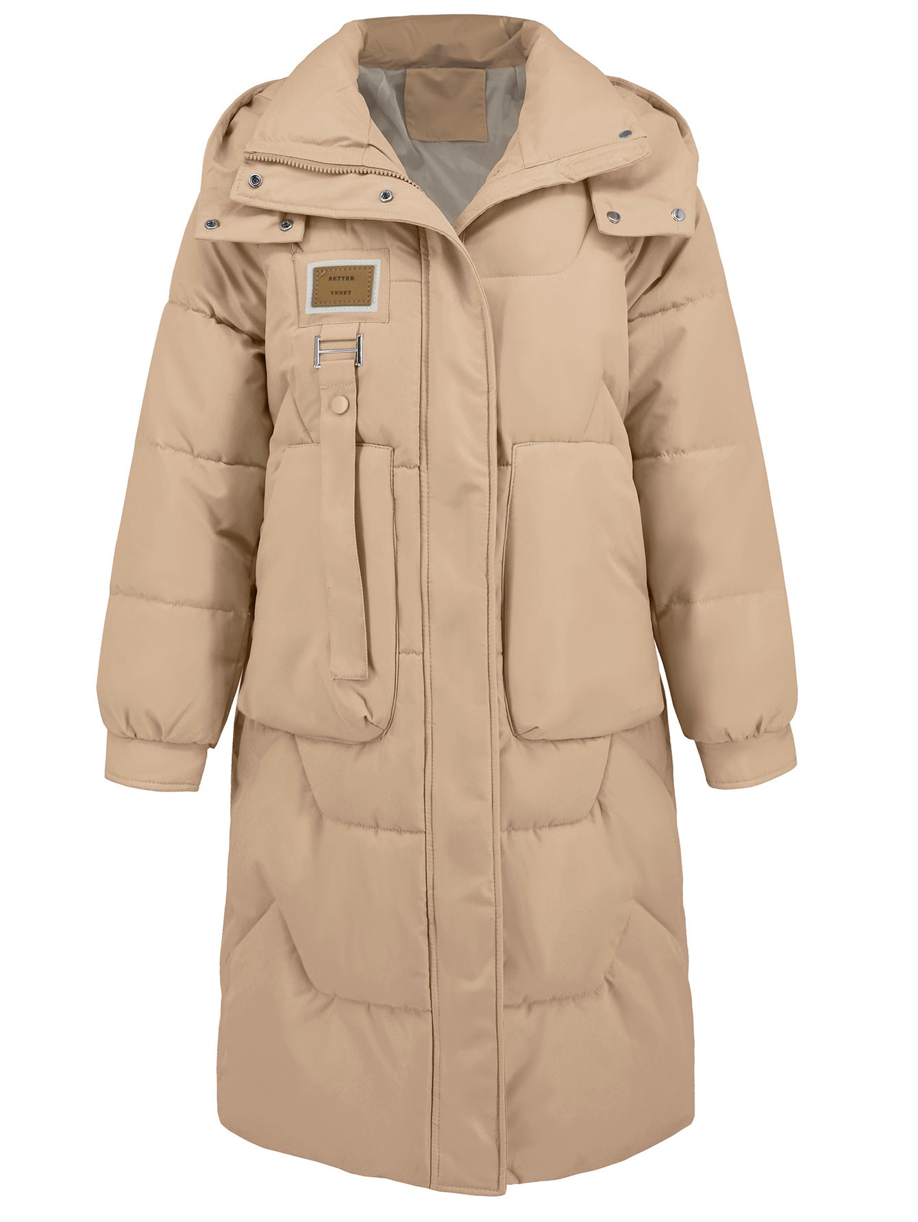 Women Clothing Autumn Winter Cotton Clothing Coat Thickened Long Sleeve Warm Hat Cotton Coat Coat Coat - Iyanka